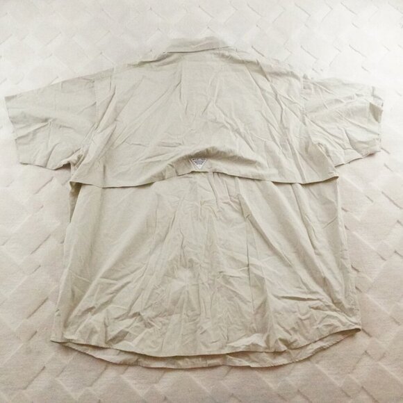 Columbia Men's Casual Button Down Shirt - Light Tan - Picture 11 of 13